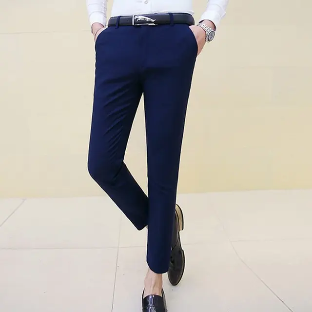 Модные высококачественные брюки для мальчиков синего цвета