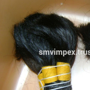 Extensiones de cabello humano natural Remy ondulado superventas, cabello humano a granel tejido en templo. Cabello crudo Remy indio a granel - Product Image 4