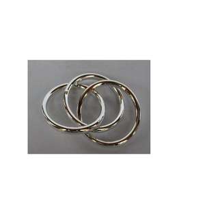 Anneau à serviettes en laiton plaqué argent, vaisselle, porte-serviettes, pour décoration de fête et maison, 6 pièces - Product Image 2