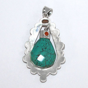 Acheter un pendentif en argent sterling massif 925 de 2 1/2 \ "de long pour bijoux cadeaux - Product Image 2