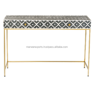 Tiroirs de coffre en bois massif de style industriel moderne meubles de support en fer de qualité pour la maison salon salle de bain salle à manger utilisation d'hôtel - Product Image 1