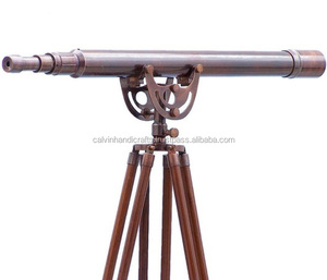 Viking Beautiful Antique <b>Copper</b> Anchor master Telescope with floor Stand Telescope - Product Image 1