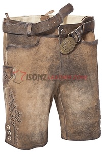 Lederhosen... trachten ropa kurz lederhose alemán manguera de cuero - Product Image 4