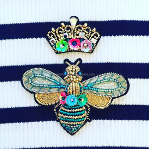 Premium Patches Haute Couture Multicolore Bullion Fil Brodé 3D Sans Nickel Personnalisable Taille De Luxe Mode Petits Badges - Product Image 2