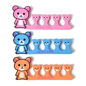 Grosir Murah Gaya Hewan Warna-warni 4 Lubang Lembut Besar Eva Gel Pemisah Jari Kaki Pedikur Pemisah Kuku Jari - Product Image 4
