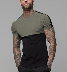 Camiseta de manga corta con cuello redondo para hombre, camiseta 95% algodón 5% Elastano, supercómoda, ajustada a los músculos, personalizada - Product Image 3