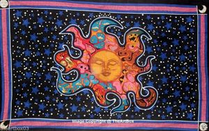 พรมฮิปปี้ชาติพันธุ์แมนดาลาอินเดียผ้าฝ้ายพิมพ์ลายฮิปปี้ศิลปะการตกแต่งบ้านสำหรับแขวนหอพักการทำงาน - Product Image 6