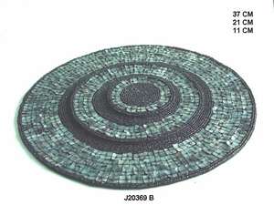 Manteles individuales hechos a mano con cuentas de vidrio con patrones disponibles en más colores y patrones Manteles de mesa Vajilla Decoración del hogar - Product Image 5