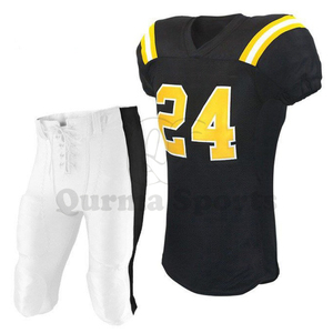 Personalizado último diseño de fútbol americano Jersey práctica pantalón uniformes hombres sublimación niños pantalones cortos OEM personalizado Spandex Logo edad - Product Image 3