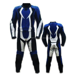 Nuevo 2018 de cuero azul Suite/este traje es de 100% profesional para motociclistas - Product Image 1