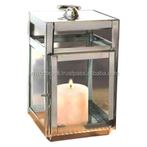 Lanterne blanche marocaine en forme de bougie, lanterne décorative pour mariage, rose - Product Image 4