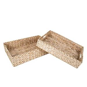 Durable Handmade Water Hyacinth <b>Basket</b> Eco Friendly Decorative Lightweight Natural Organizer Wholesale <b>Storage</b> Gift Ready Decor - Product Image 6
