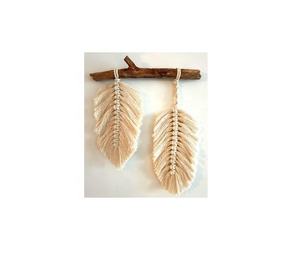 Indien 100% coton macramé tenture murale fabriqué à la main meilleure usine vente directe Boho décor à la maison bois fabricant en gros - Product Image 1