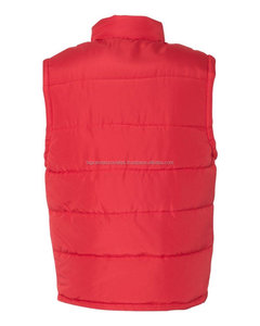 Gilet matelassé d'hiver avec logo personnalisé du fabricant classique décontracté rembourré unisexe col roulé chaud en tissu vente en gros pour hommes - Product Image 4