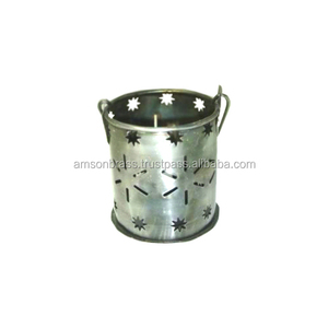 Bougeoir votif de finition de nickel en métal de conception de luxe bougeoir votif décoratif de fer en métal - Product Image 6