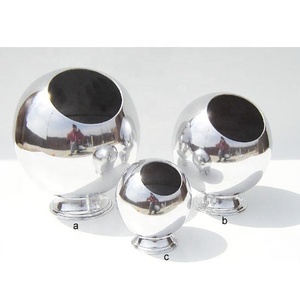 Florero de Metal de lujo hecho a mano para decoración del hogar, regalo de boda con logotipo de plata personalizado, florero de mesa - Product Image 3