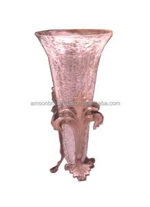 แก้วแตกขาตั้งอลูมิเนียมแบบกิ่งไม้สำหรับตกแต่งเชิงเทียนเชิงเทียนเชิงเทียนแก้วโหลเทียนออกแบบได้ตามต้องการ - Product Image 5