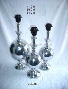 Cast Metal Aluminium Lamp in Three Sizes Also Available in Mat Finish Home Decor Metal Table Lamps - Product Image 4