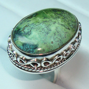 Proveedor mayorista de anillos de plata de ley con turquesa, anillo de piedra preciosa, joyería fina original, anillo de plata con turquesa para mujer - Product Image 1