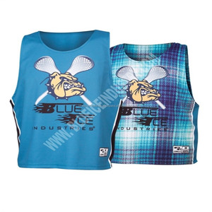 Pinnie de Lacrosse Reversible Personalizado de Malla de Poliéster Naranja, Jersey Deportivo Personalizado Warriors, Ropa Deportiva Personalizada - Product Image 5