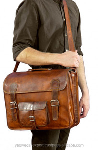 Meilleures ventes du fabricant direct sac à bandoulière unisexe en cuir vintage marron véritable loisirs bohèmes écologiques - Product Image 5