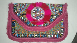 Bolso Tote de yute estilo INS indio, decoración de borlas con cuentas, forro de tela duradero personalizable para uso diario, fiestas nocturnas - Product Image 3