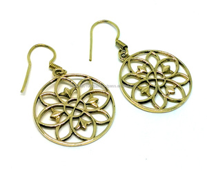 2023 New <b>Design</b> Gold Plated Drop Earrings for Women Fashion <b>Jewelry</b> Accessories for Wedding Parties - Product Image 2