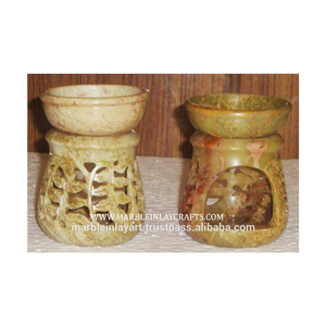 Soapstone Aroma Oil Lamps, Stone Aroma Oil Burners - Product Image 1