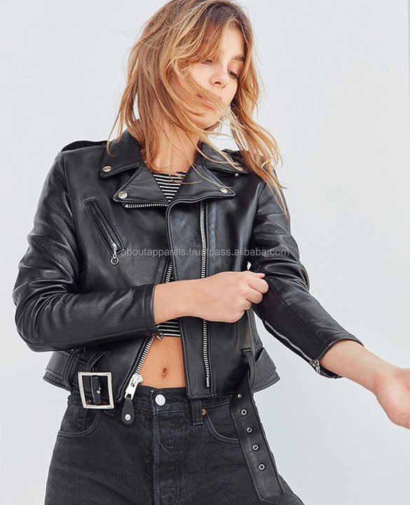 ジャケット・アウター Fake Leather Jacket/cizatto Women Imitation Leather Jacket Asymmetrical Zipper Short