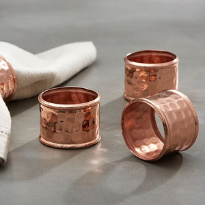Anillo para Servilletas de Cobre ALAM, Modelo NR7367, Diseño Elegante para Decoración de Mesa en Bodas y Hogar, Alta Calidad - Product Image 1