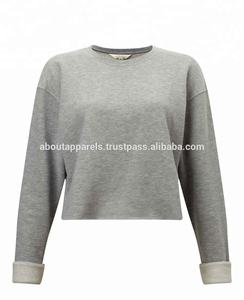 Sfuso personalizzato di alta qualità all'ingrosso semplice bianco atletico <span class=keywords><strong>canotta</strong></span> a buon mercato, felpa corta grigiastra traspirante Top corto - Product Image 5