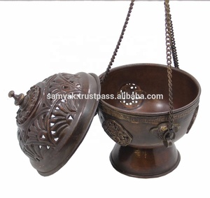 手作りの吊り下げ式香炉 チベット風 ベストセラー 金属工芸品 - Product Image 4