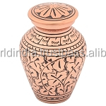 Recuerdo de urna de cremación de pájaros y flores, suministros funerarios, BRASSWORLD, INDIA - Product Image 4