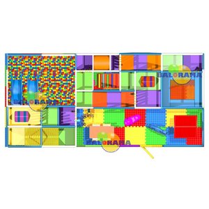 Área de Juegos Interior Balorama Joyful Characters Softplay de 10x5x2.5m para 40-50 Niños - Product Image 4