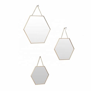 Recién llegado, espejo de pared de alambre de metal de alta calidad con colores y tamaños personalizados a precios al por mayor - Product Image 3