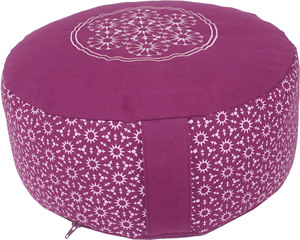 Coussin de siège Zafu brodé à la main, style uni, imperméable et anti-escarres, amovible et lavable, personnalisable - Product Image 1