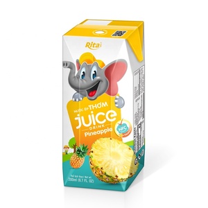 Jus aseptique Pak, boisson pour enfant, jus d'ananas, jus de Fruit Naturel, marque privée, 200ml - Product Image 4