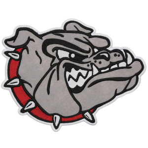 Haute qualité en gros personnalisé patchs de veste, tête de bouledogue Patch pour Varsity veste, veste en jean Patch JP-0005 - Product Image 3