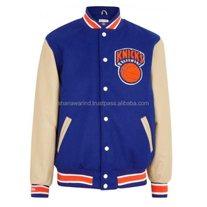 College Letterman Baseball Varsity Chaquetas Lana Poliéster Shell para invierno 100% Lana con brazos de cuero originales - Product Image 2