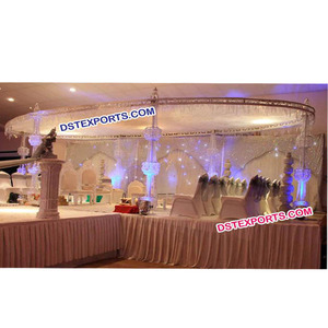 Mandril de cristal de diseño ovalado, nuevo estilo de fuente, pilar de cristal, blanco, boda, cristales de diamante - Product Image 1