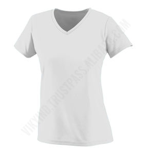 v neck Custom logo Women Professional OEM Services in Different Style for Latest Design Ladies Cotton T <b>Shirt</b> by Viky Industries - Product Image 4