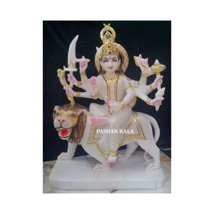 Beautiful Durga Maa Goddess Marble Statue - Product Image 1