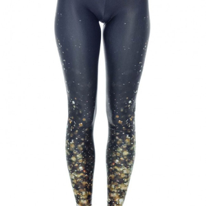 Wholesale Women's Fashion Plain <b>Black</b> Gym Yoga <b>Leggings</b> Sports Essentials - Product Image 1