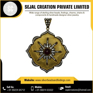 Colgante de plata de ley 925, suministro indio - Product Image 4