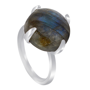 Spectacular <b>Labradorite</b> Gemstone 925 Sterling Silver <b>Ring</b> Jewelry With Silver Plated Fashionable <b>Ring</b> For Wedding Gift Parties. - Product Image 4