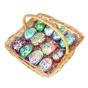 Huevos de Pascua de Madera Pintados a Mano Surtidos al por Mayor, Adornos Decorativos de Primavera para Exhibiciones Festivas, Manualidades y Decoración del Hogar - Product Image 4