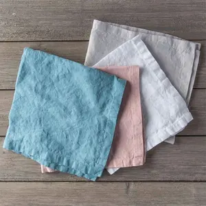 Servilleta DE BODA DE LINO natural con servilletas duraderas y cómodas de peso ligero lavables a la piedra para todos los proveedores - Product Image 1