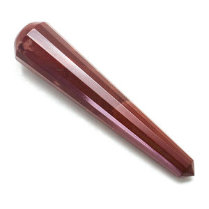 Red Jasper Gem Stone <b>Smooth</b> massage wand Crystal Healing <b>Tools</b> From India - Product Image 1