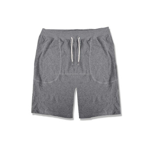 custom oem Heather Grey french Terry fleece <b>sweat</b> <b>shorts</b> - Product Image 1