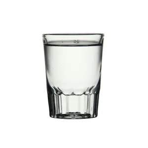 Vasos Wisky de vidrio transparente, barware de vidrio para el whisky en stock